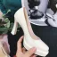 Elegant Red Prom Patent Leather Snakeskin Print Pumps 2021 Leather 9 cm Stiletto Heels Pointed Toe Pumps High Heels