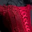 Chic / Beautiful Formal Dresses 2017 Lace Flower Sequins Pearl Off-The-Shoulder Sleeveless Ankle Length Empire Evening Dresses