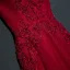 Chic / Beautiful Red Formal Dresses Evening Dresses  2017 Lace Flower Sleeveless Square Neckline A-Line / Princess