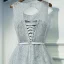 Simple Marron Robe Pour Mariage 2017 Dentelle Fleur Paillettes Sans Manches Longueur Cheville Empire Robe Demoiselle D'honneur