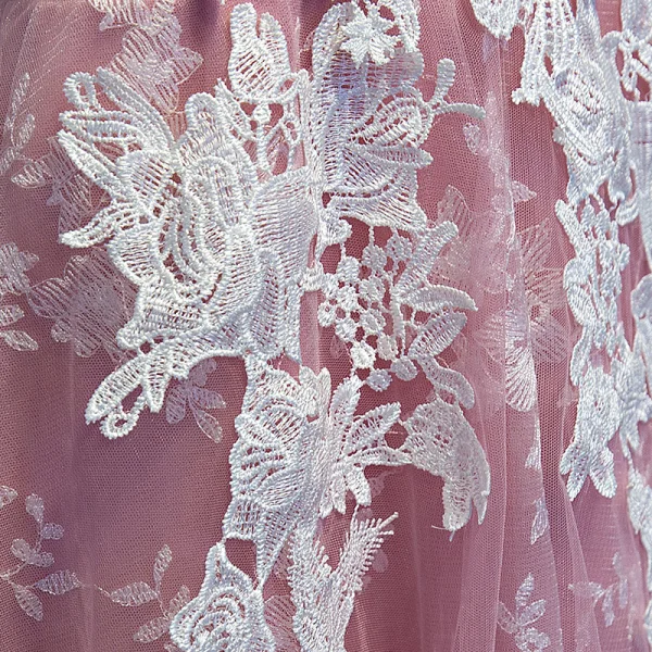 Lovely Candy Pink Graduation Dresses 2017 Lace Flower Backless Scoop Neck Sleeveless Short A-Line / Princess Formal Dresses