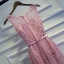 Modest / Simple Candy Pink Bridesmaid Dresses 2017 A-Line / Princess Lace Flower Beading Scoop Neck Sleeveless Short Wedding Party Dresses