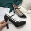 Simple Noire Promo Cuir Escarpins 2021 11 cm Talons Aiguilles À Bout Pointu Escarpins Talons Hauts