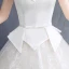 Elegant Ivory Wedding Dresses 2018 Ball Gown Beading Bow Lace Off-The-Shoulder Backless Sleeveless Royal Train Wedding