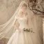 Elegant Ivory Wedding Dresses 2018 Ball Gown Buttons Off-The-Shoulder Backless Short Sleeve Cathedral Train Wedding
