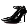 Chic / Beautiful Black Office Pumps 2017 Leather