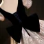 Elegant Black Printing Prom Dresses 2023 Ball Gown Square Neckline Short Sleeve Backless Floor-Length / Long Prom Formal Dresses