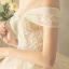 Elegant Champagne Wedding Dresses 2018 Ball Gown Backless Beading Lace Flower Sequins Off-The-Shoulder Short Sleeve Cathedral Train Wedding