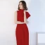 Simple Rougissant Rose Robe De Soirée 2018 Col Haut Sans Manches Thé Longueur Robe De Ceremonie