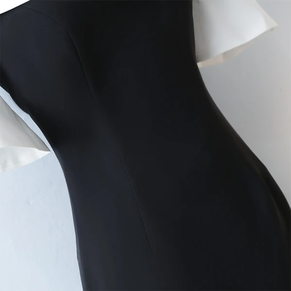 Chic / Beautiful Evening Dresses 2017 Trumpet / Mermaid Off-The-Shoulder Zipper Up Short Sleeve Ankle Length Evening Party