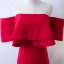 Chic / Beautiful Red Evening Dresses  2017 A-Line / Princess Strapless Backless Short Sleeve Floor-Length / Long Evening Party