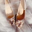 Scintillantes Champagne Soirée Perle Faux Diamant Escarpins 2021 Cuir Paillettes 8 cm Talons Aiguilles À Bout Pointu Escarpins Talons Hauts