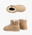 Mote Damesko 2017 Svart Lær Ankel Suede Spenne Casual Vinter Flate Snow Boots