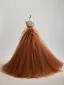 Mode Rouge Fendue devant Robe De Bal 2025 Trompette / Sirène Bretelles Spaghetti Sans Manches Dos Nu Train De Balayage Robe De Ceremonie