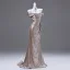 Sexy Gold Rhinestone Evening Dresses 2025 Trumpet / Mermaid Off-The-Shoulder Short Sleeve Backless Sweep Train Evening Party Formal Dresses