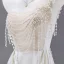 Charming Ivory Pearl Prom Dresses 2025 A-Line / Princess One-Shoulder Sleeveless Backless Floor-Length / Long Prom Formal Dresses