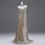Unusual Gold Evening Dresses 2025 Trumpet / Mermaid Off-The-Shoulder Short Sleeve Backless Sweep Train Evening Party Formal Dresses