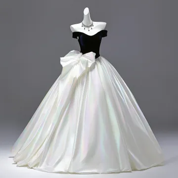 Réservé Bleu Marine Noeud Robe De Bal 2025 Robe Boule Bustier Sans Manches Dos Nu Longue Promo Robe De Ceremonie