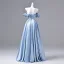 Elegant Sky Blue Prom Dresses 2026 Ball Gown Off-The-Shoulder Sleeveless Backless Floor-Length / Long Formal Dresses