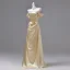 Sexy Gold Evening Dresses 2026 A-Line / Princess Off-The-Shoulder Short Sleeve Backless Sweep Train Formal Dresses