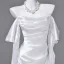 Sexy Ivoire Robe De Soirée 2026 Trompette / Sirène De l'épaule Manches Courtes Dos Nu Train De Balayage Robe De Ceremonie