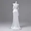 Sexy Ivoire Robe De Soirée 2026 Trompette / Sirène De l'épaule Manches Courtes Dos Nu Train De Balayage Robe De Ceremonie