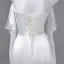 Sexy Ivoire Robe De Soirée 2026 Trompette / Sirène De l'épaule Manches Courtes Dos Nu Train De Balayage Robe De Ceremonie