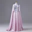 Vintage / Retro Blushing Pink Beading Sequins Appliques Prom Dresses 2026 A-Line / Princess High Neck 3/4 Sleeve Floor-Length / Long Formal Dresses