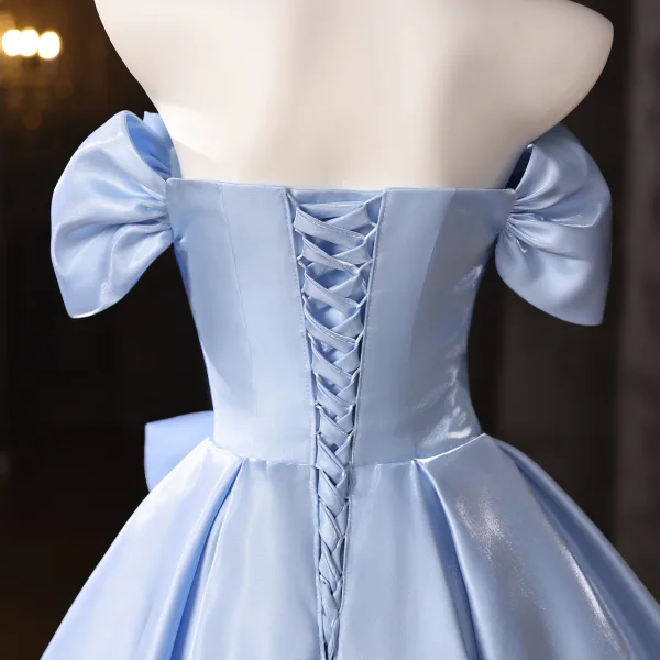 homecoming dress 2025 Short White Satin Ruffle Homecoming Dress main image 1