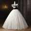 Elegant White Bow Sash Prom Dresses 2025 Ball Gown Strapless Sleeveless Backless Floor-Length / Long Formal Dresses