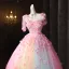 Blumenfee Rosa Regenbogen Perle Applikationen Ballkleider 2025 Ballkleid Spaghettiträger Ärmellos Rückenfreies Lange Festliche Kleider