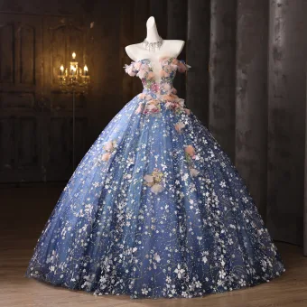 gray blue wedding dress PRE-ORDER: The Fairy Dress: Choose your color! 5 main image 1