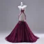 Sexy Purple Appliques Rhinestone Evening Dresses 2026 Trumpet / Mermaid Strapless Bow Sleeveless Backless Sweep Train Evening Party Formal Dresses