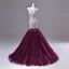 Sexy Purple Appliques Rhinestone Evening Dresses 2026 Trumpet / Mermaid Strapless Bow Sleeveless Backless Sweep Train Evening Party Formal Dresses