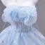 Fashion Sky Blue Appliques Butterfly Pearl Sequins Rhinestone Prom Dresses 2026 A-Line / Princess Strapless Sleeveless Backless Floor-Length / Long Formal Dresses