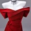 Elegant Red Trumpet / Mermaid Evening Dresses 2026 Strapless Sleeveless Backless Sweep Train Evening Party Formal Dresses