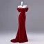 Elegant Red Trumpet / Mermaid Evening Dresses 2026 Strapless Sleeveless Backless Sweep Train Evening Party Formal Dresses