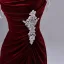 Charmant Bordeaux Perlage Faux Diamant Paillettes Fendue devant Velours Robe De Soirée 2026 Trompette / Sirène V-Cou Sans Manches Dos Nu Train De Balayage Robe De Ceremonie