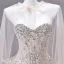 Sexy Sparkly Hvit Beading Paljetter Appliques Rhinestone Ballkjoler 2026 Prinsesse Kjæreste Uten Ermer Ryggløse Lange Ball