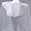Sparkly Sølv Beading Perle Rhinestone Paljetter Appliques Ballkjoler 2026 Prinsesse Kjæreste Uten Ermer Ryggløse Lange Ball Formelle Kjoler