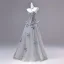 Sparkly Sølv Beading Perle Rhinestone Paljetter Appliques Ballkjoler 2026 Prinsesse Kjæreste Uten Ermer Ryggløse Lange Ball Formelle Kjoler