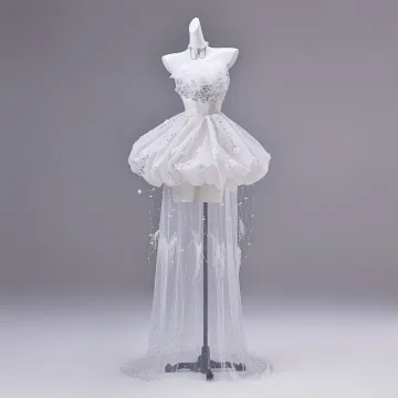 Sexy Blanche Perlage Perle Paillettes Courte Robe De Fête 2026 Robe Boule Bustier Sans Manches Dos Nu Cocktail Soirée Robe De Ceremonie