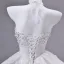 Sexy White Beading Pearl Sequins Short Party Dresses 2026 Ball Gown Strapless Sleeveless Backless Cocktail Party Evening Party Formal Dresses