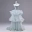 Flower Fairy Mint Green Appliques Bow Prom Dresses 2026 Ball Gown Strapless Sleeveless Backless Sweep Train Formal Dresses