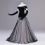 Elegant Black Pearl Prom Dresses 2026 A-Line / Princess Off-The-Shoulder Sleeveless Backless Sweep Train Formal Dresses