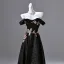 Vintage / Retro Black Beading Sequins Embroidered Prom Dresses 2025 A-Line / Princess Strapless Sleeveless Backless Floor-Length / Long Prom Formal Dresses