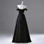 Vintage / Retro Black Beading Sequins Embroidered Prom Dresses 2025 A-Line / Princess Strapless Sleeveless Backless Floor-Length / Long Prom Formal Dresses