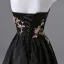 Style Chinois Noire Brodé Perlage Paillettes Robe De Bal 2025 Princesse Bustier Sans Manches Dos Nu Longue Promo Robe De Ceremonie