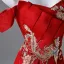 Chic / Beautiful Red Beading Sequins Embroidered Prom Dresses 2025 A-Line / Princess Off-The-Shoulder Sleeveless Backless Floor-Length / Long Prom Formal Dresses