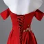 Chic / Beautiful Red Beading Sequins Embroidered Prom Dresses 2025 A-Line / Princess Off-The-Shoulder Sleeveless Backless Floor-Length / Long Prom Formal Dresses